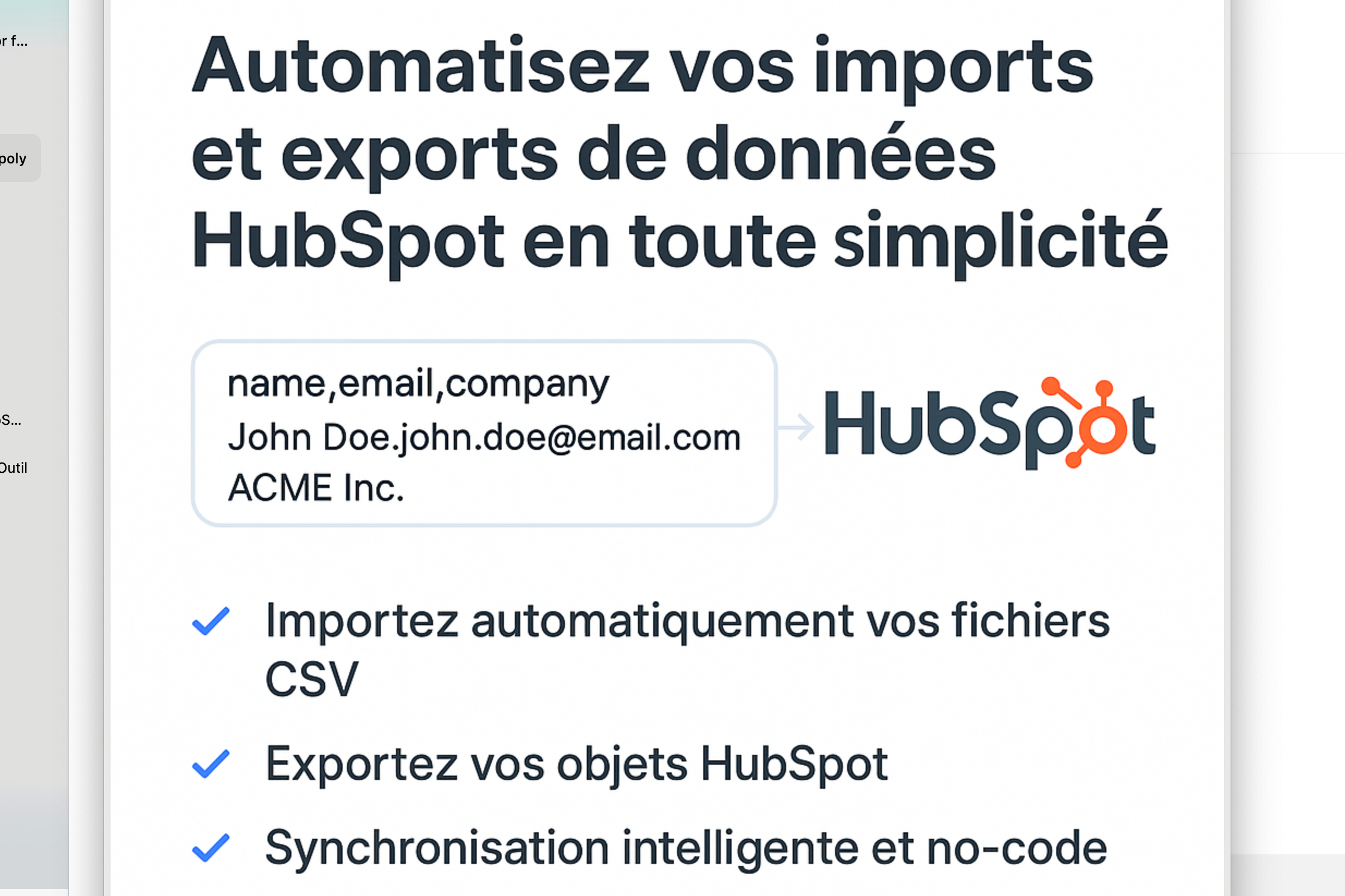 Moglo : automatisez vos imports et exports de données HubSpot en toute simplicité